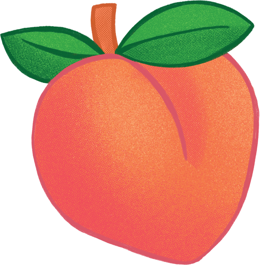 Juicy Peach Illustration